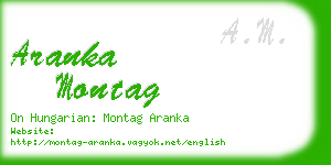 aranka montag business card